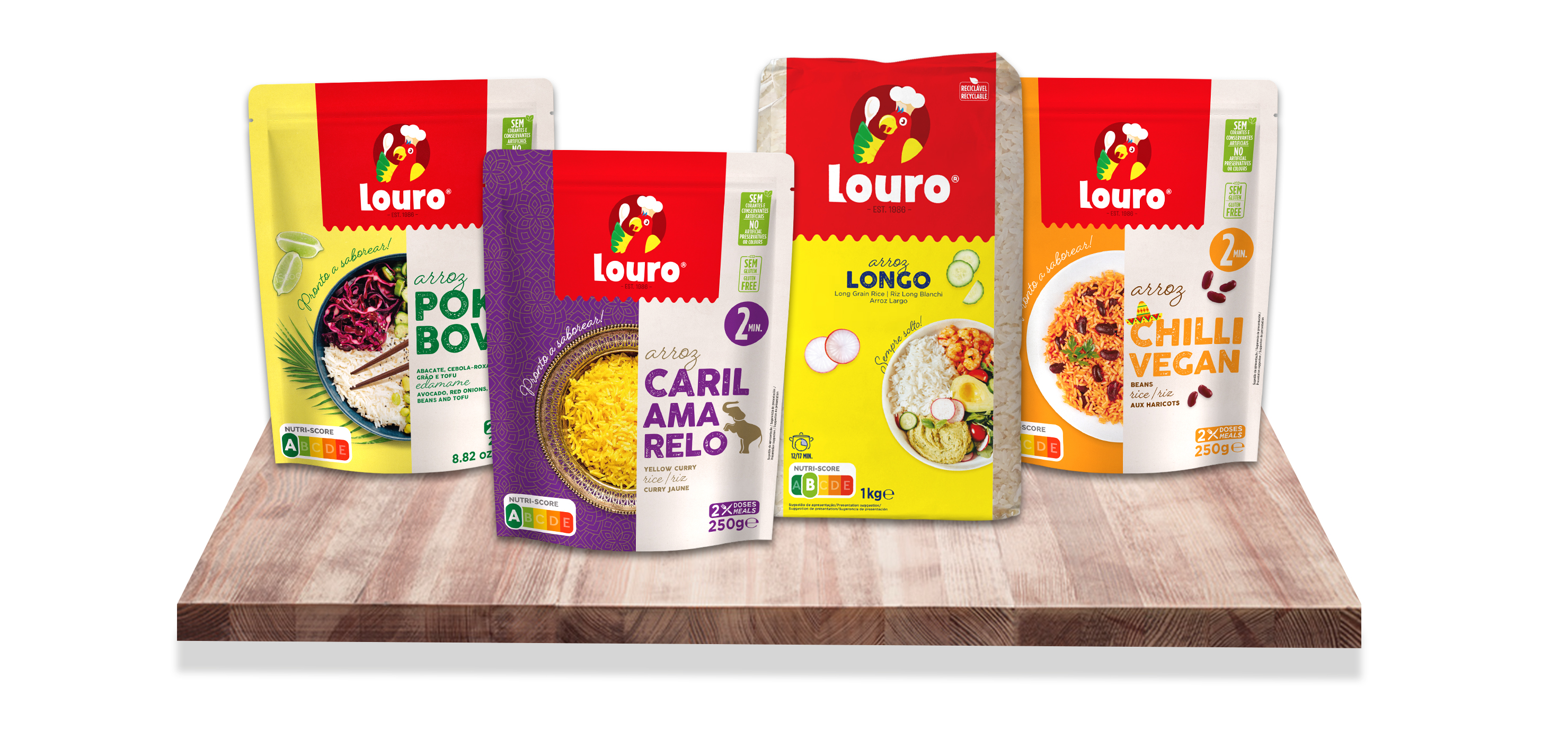 Louro packaging range overview